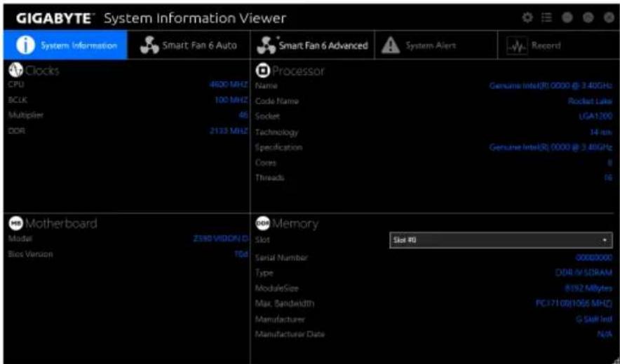 GIGABYTE Z590 Vision D - System Information Viewer伊専一夫工 - 1