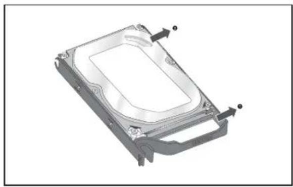 Hanwha SRN473S - Comment remplacer un disque dur installé - 2