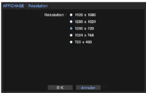 Hanwha SRM872 - Réglage de la résolution - 1