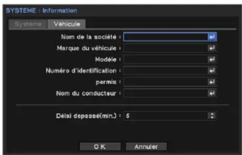 Hanwha SRM872 - Saisir les informations sur le véhicule - 1