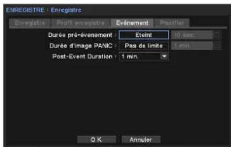Hanwha SRM872 - Profil d'enregistrement - 1