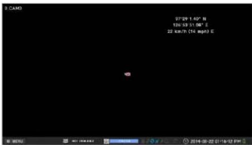 Hanwha SRM872 - Affichage des informations de localisation - 1