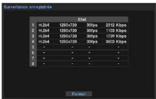 Hanwha SRM872 - État d'enregistrement - 1