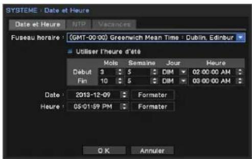 Hanwha SRM872 - Paramétrer la date et l'heure - 1