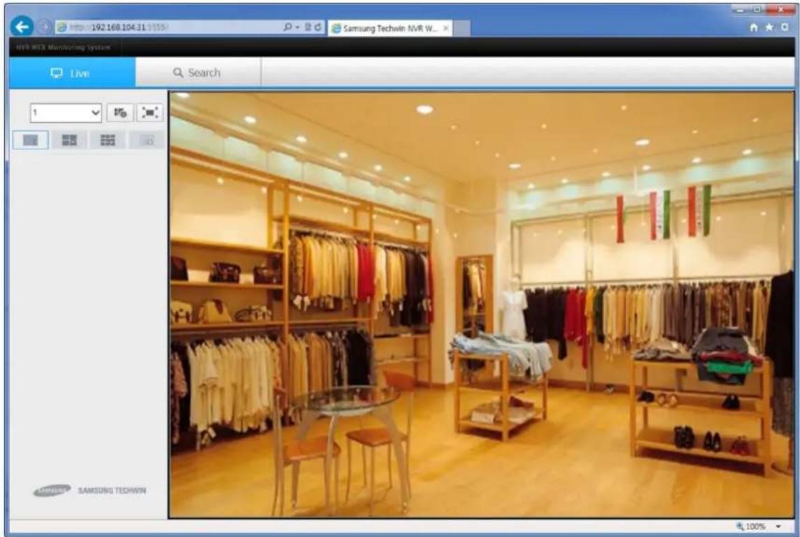 Hanwha SRM872 - Accès au client web - 2