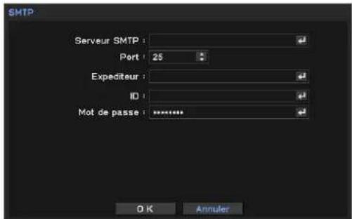 Hanwha SRM872 - Paramétrage de courriel - 2