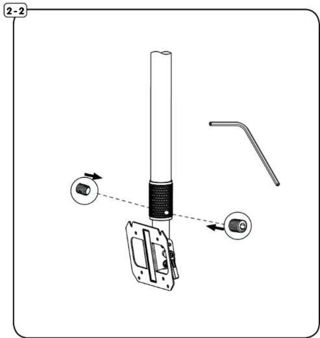 Hanwha SBP59PVMB - 2-1 ATTACHING MONITOR - 2