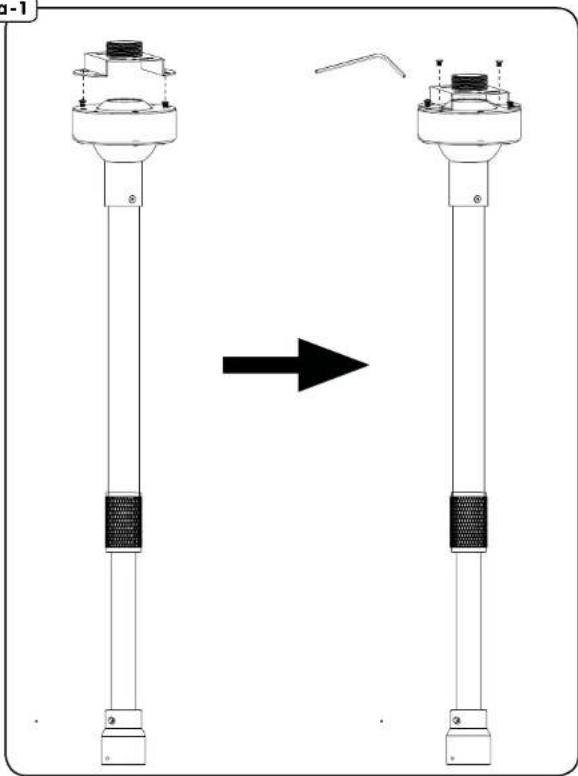 Hanwha SBP302CMAS - THREADED COUPLER INSTALLATION3a-1 - 1