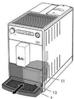 MELITTA Purista F230101 - Oprozniante tackl oclekowejipojemnika na fusy - 1