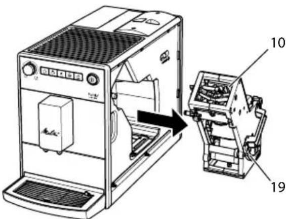 MELITTA Purista F230101 - Zetgroep reinigen - 1