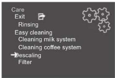 MELITTA CI Touch F630101 - Calling up submenus - 1