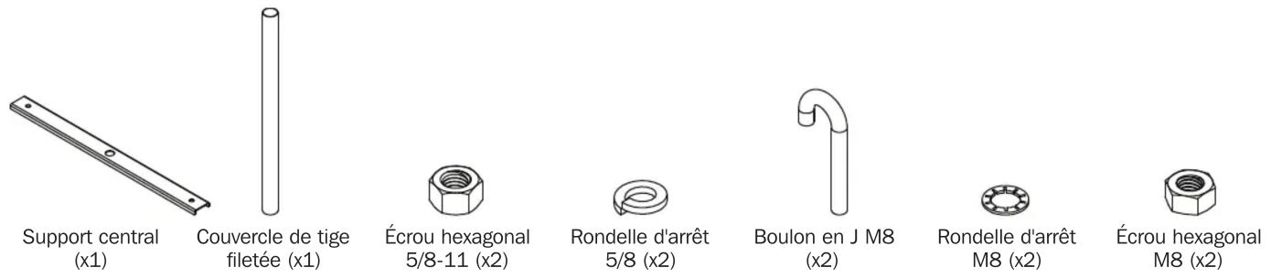 Tripp Lite SRLCNTRSPPT18 - Trousse de support central pour course de câbles - 1