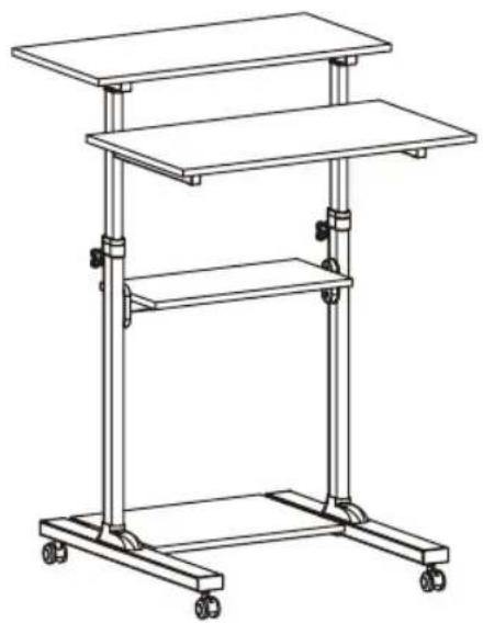 Tripp Lite WorkWise WWSSRC - Estación de Trabajo / Escritorio Móvil de Altura Ajustable - 1