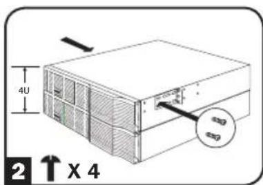 Tripp Lite SmartOnline BP192V12RT3US - 2-Post (Telecom) Mounting - 8
