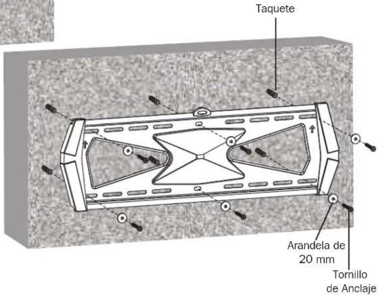 Taquete Arandela de 20 mm Tornillo de Anclaje