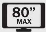 Tripp Lite DWFSC3780MUL - Fixed Wall Mount for Flat and Curved Screens - Security Version - 2