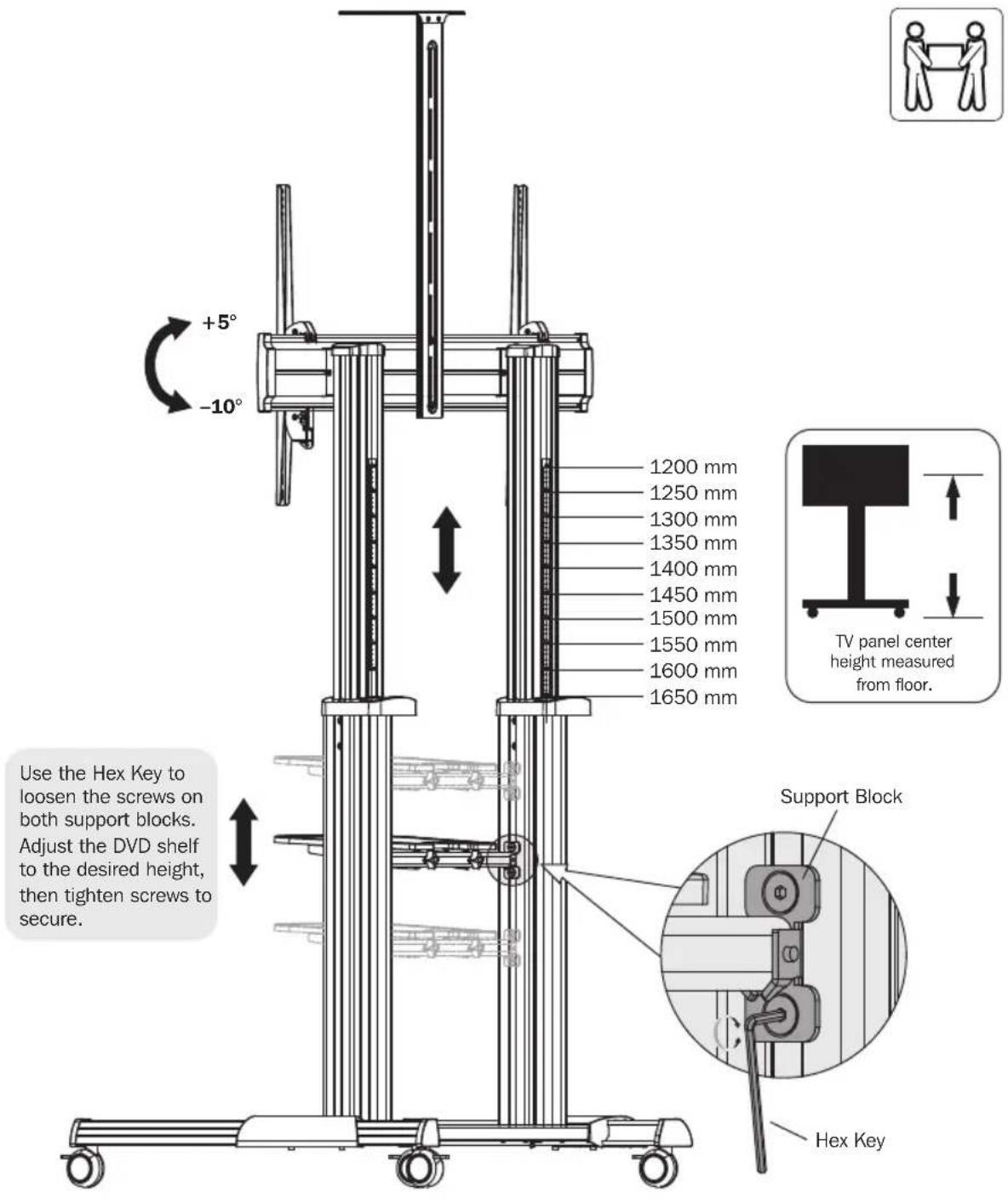 Tripp Lite DMCS60100XX - Attach the Camera Shelf Assembly to the Universal Plate - 3