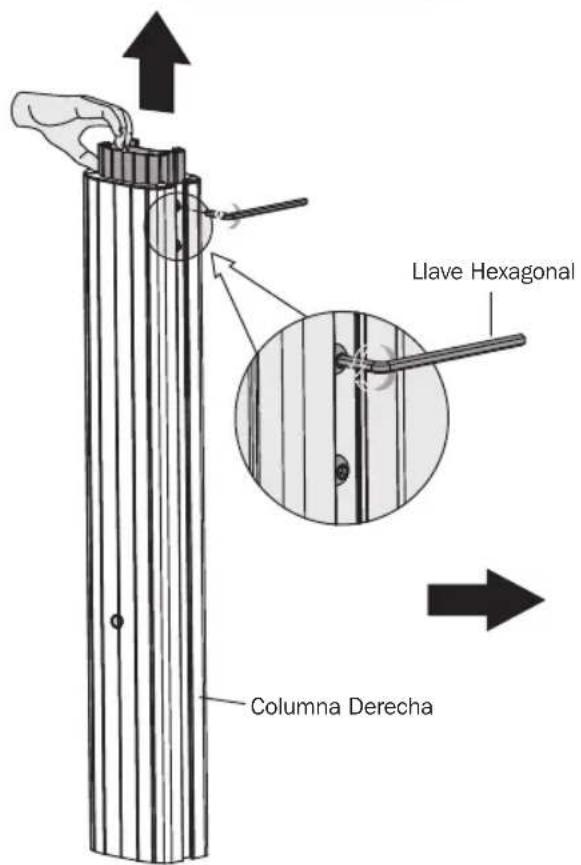 Llave Hexagonal Columna Derecha