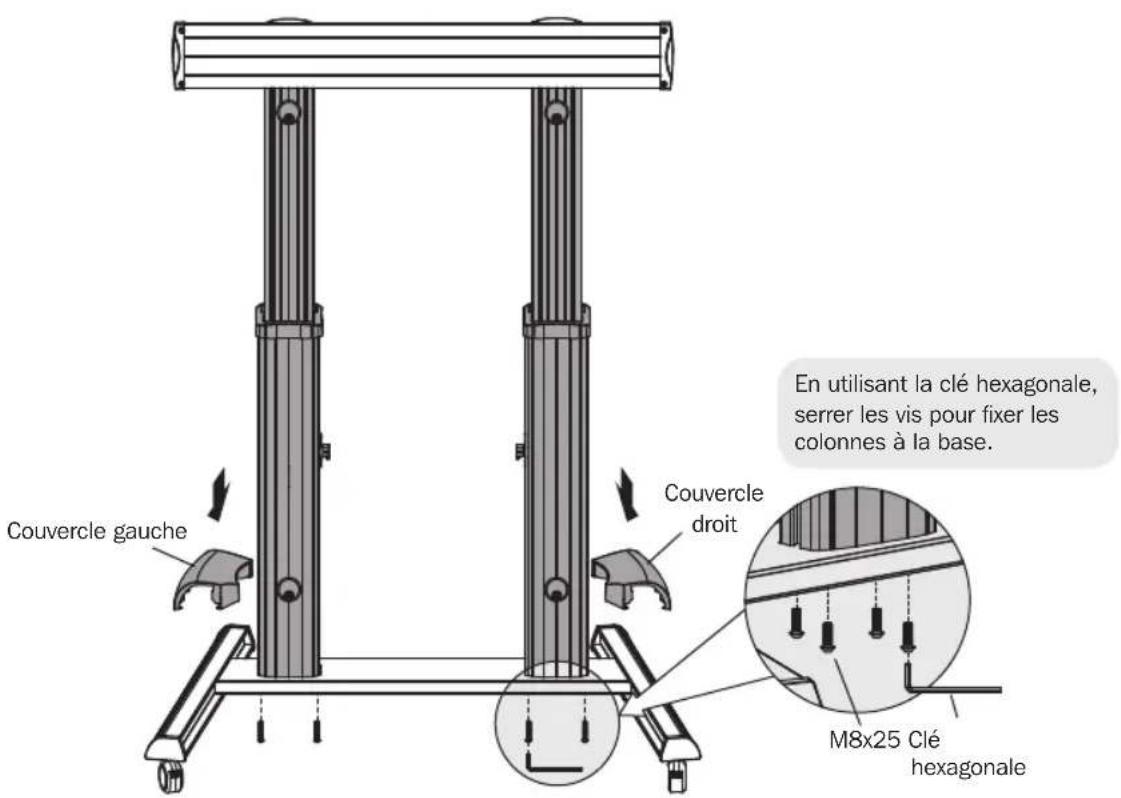 Tripp Lite DMCS60100XX - Fixer les colonnes à la base. - 4