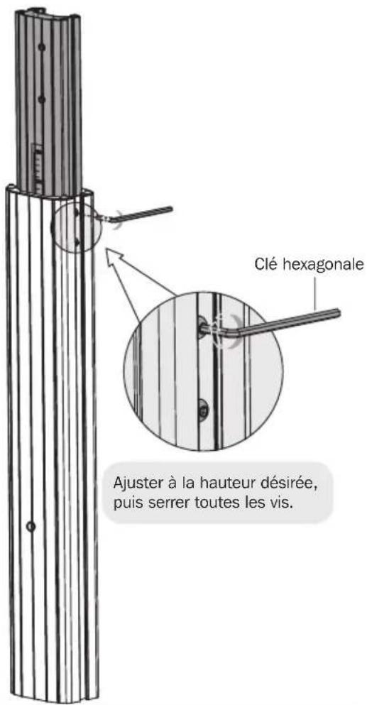 Tripp Lite DMCS60100XX - Réglage de la hauteur de la colonne - 3