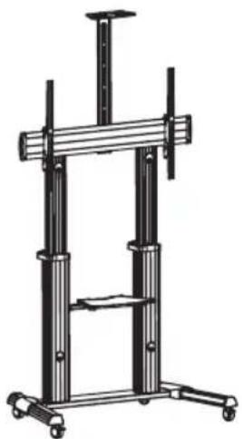 Tripp Lite DMCS60100XX - Pedestal Móvil de Piso de Servicio Pesado para Panel Plano - 1