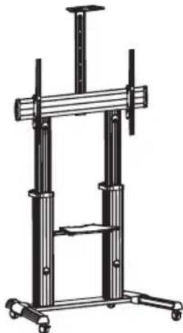Tripp Lite DMCS60100XX - Mobiler Flachbildschirm- Bodenständer für starke Beanspruchung - 1