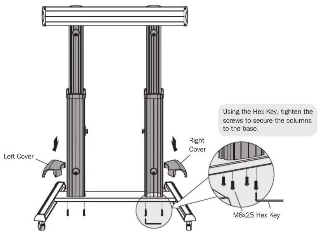 Tripp Lite DMCS60100XX - Attach Columns to Base - 4