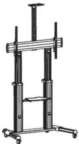 Tripp Lite DMCS60100XX - Сверхпрочная переносная напольная стойка для дисплеев с плоским экраном - 1