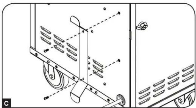 Tripp Lite CSC27AC - Installing the Handle Bracket, Corner Safety Bumpers and Power Cord Manager - 3