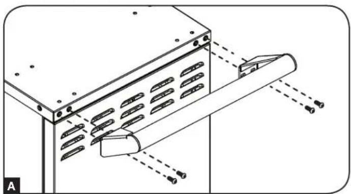 Tripp Lite CSC27AC - Installing the Handle Bracket, Corner Safety Bumpers and Power Cord Manager - 1