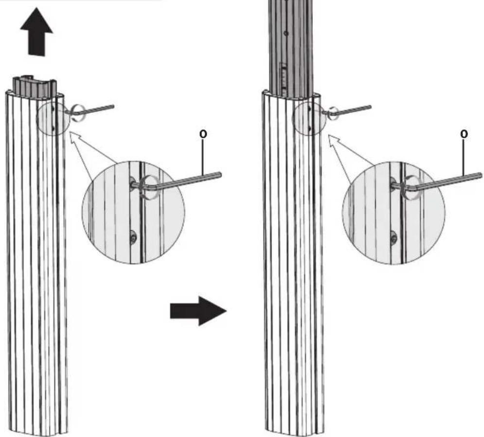 Tripp Lite DMCS3270XP - Fixation de la colonne à la base - 2