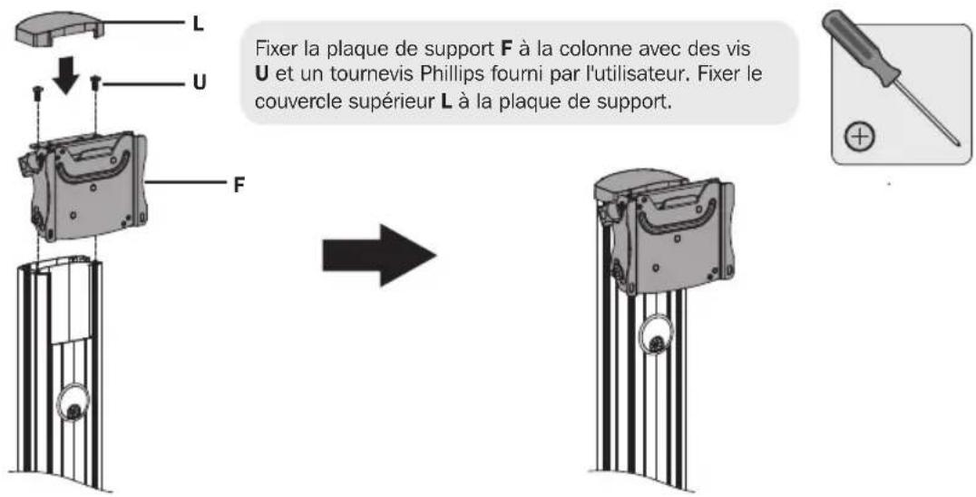Tripp Lite DMCS3270XP - Installation de la plaque de support - 1