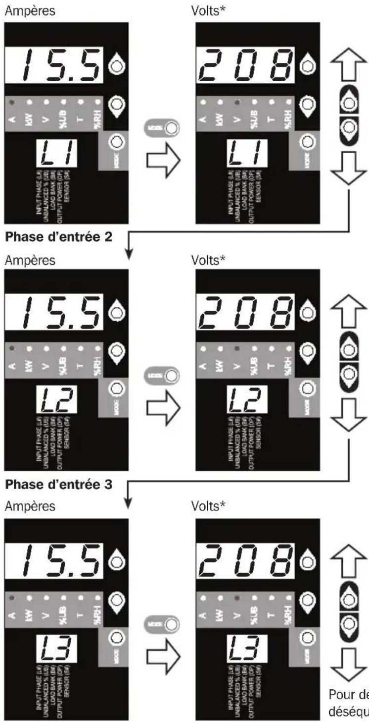 Tripp Lite PDU3VN6L2120 - Parcourir les phases d'entrée et les options (catégorie de mesures) - 1