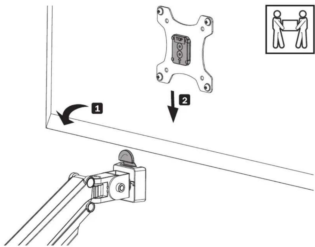 Tripp Lite DDR1732SAL - Attaching the Universal Plate to the Flex Arm - 5
