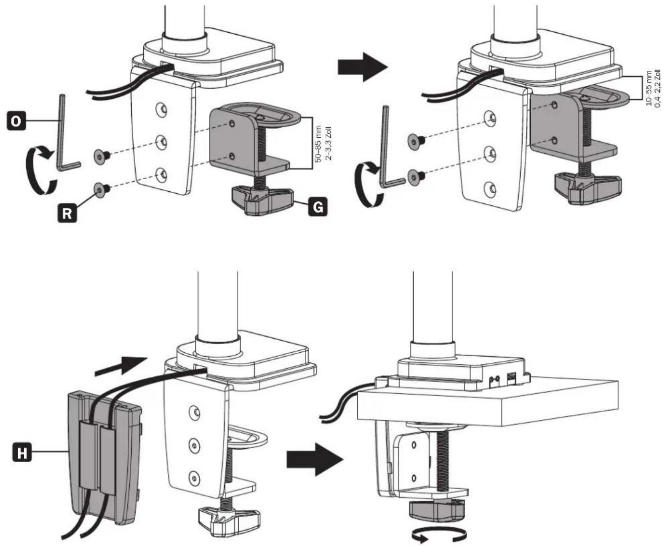 Tripp Lite DDR1732SAL - 1a. Kanteninstallation - 1