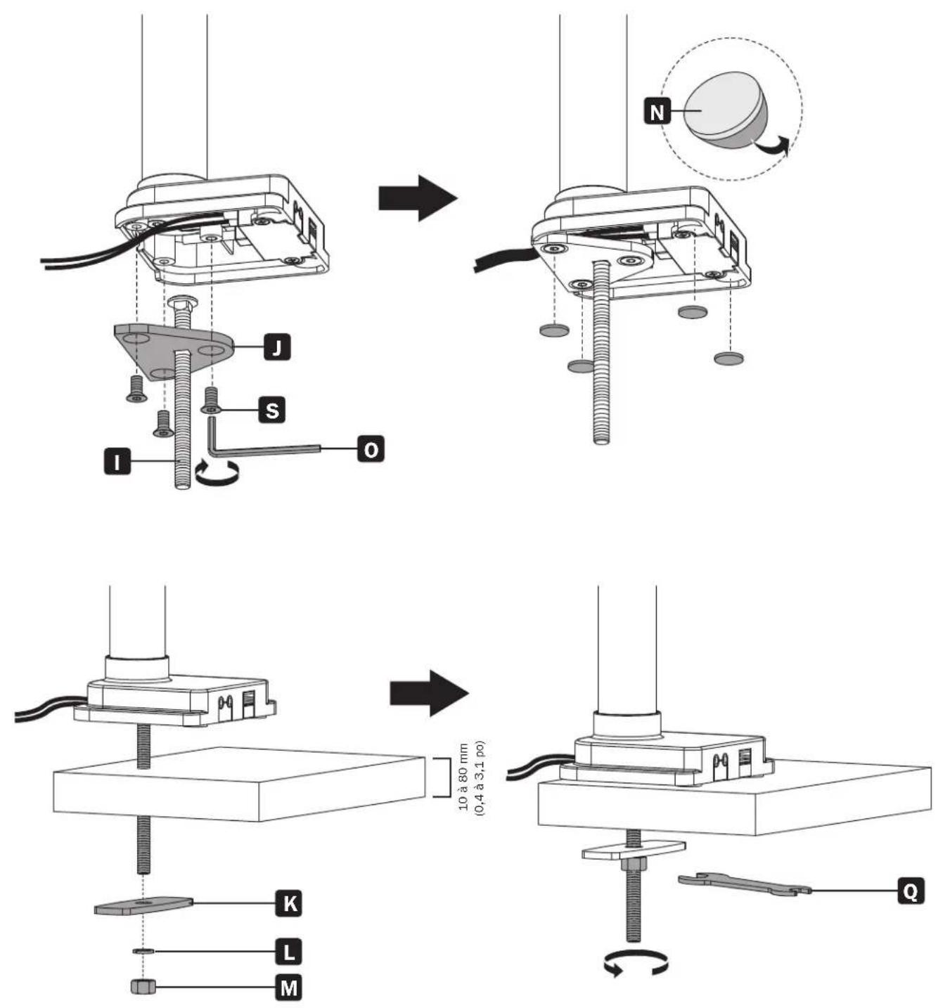 Tripp Lite DDR1732SAL - Assemblage de la base et installation du bureau - 1