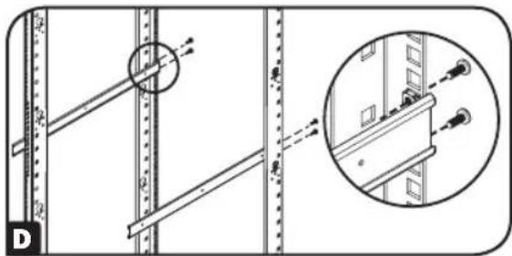 Tripp Lite PDUMNH30HVAT - Fixer les segments de rail arrière au bâti - 3