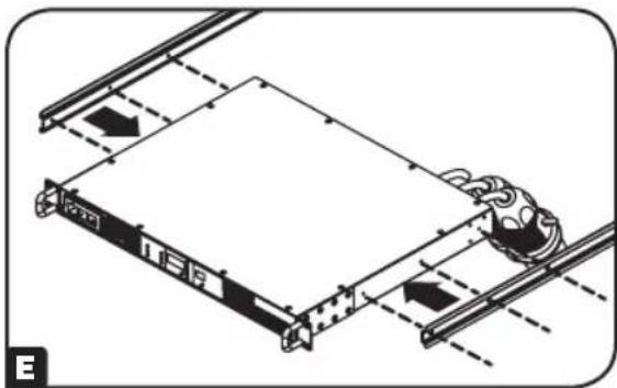 Tripp Lite PDUMNH20HVAT - Fixer les segments de rail arrière au bâti - 4