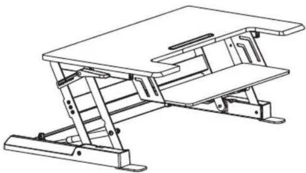 Tripp Lite WorkWise WWSSD3622 - Höhenverstellbare Sitz-Steh-Arbeitsstation - 1
