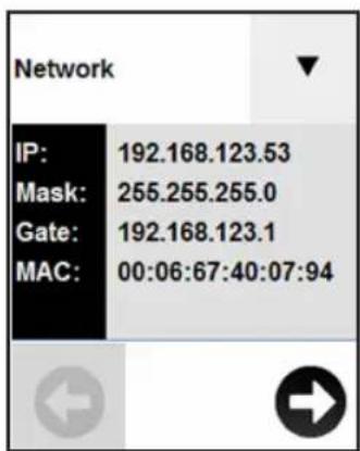 Tripp Lite PDU3EVN10H50B - Faire défilier les options de l'écran tactile ACL - 1