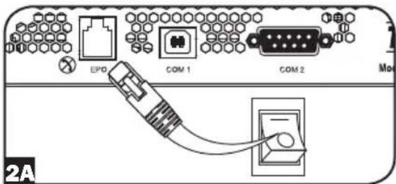 Tripp Lite SmartPro SMART1500RM2UL - Connexion du port EPO - 1
