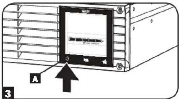 Tripp Lite SmartPro SMART1500RM2UL - Turn the UPS ON. - 3