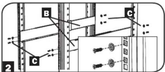 Tripp Lite SmartPro SMART1500RM2UL - 4-Post Mounting - 2