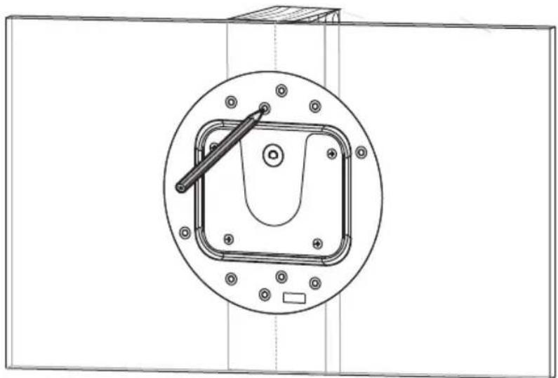 Tripp Lite DWM3770PLX - 1a. Mount on Wood Stud Wall - 6