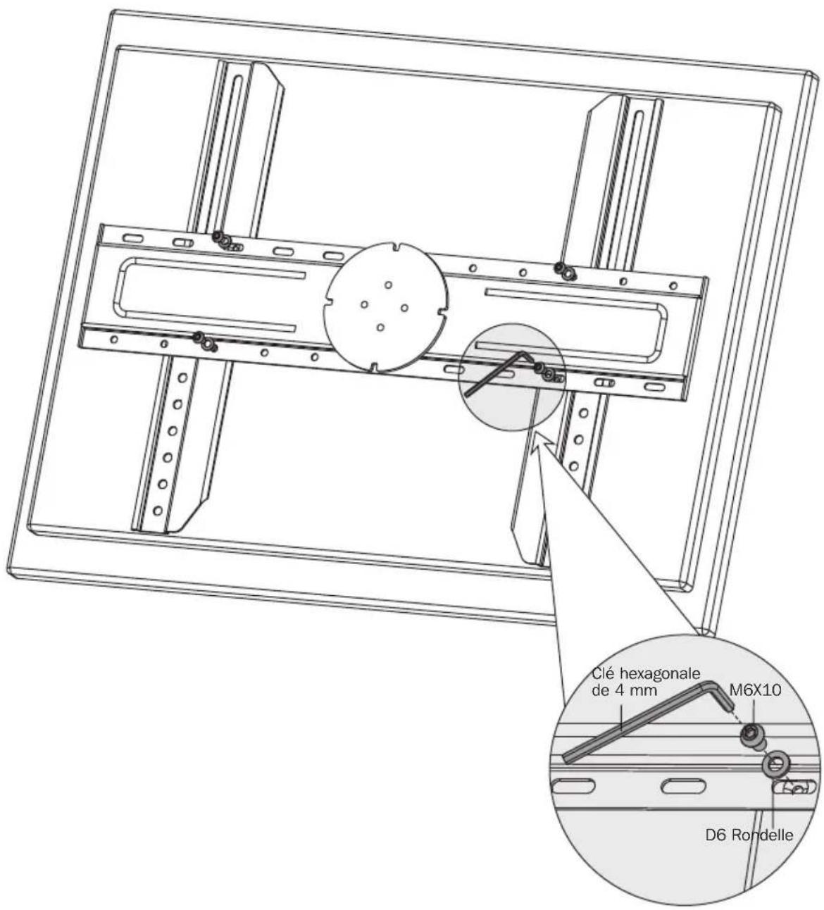 Tripp Lite DWM3770PLX - Installation de la plaque universelle - 1