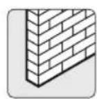 Tripp Lite DWM3770PLX - 1b. Montage sur de la brique solide ou des blocs en béton - 1