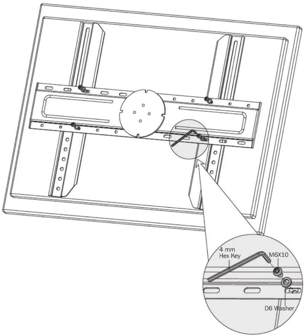 Tripp Lite DWM3770PLX - Installing the Universal Plate - 1