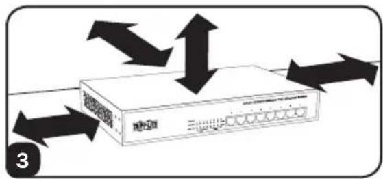 Tripp Lite NG8POE - Instalación de Escritorio - 3