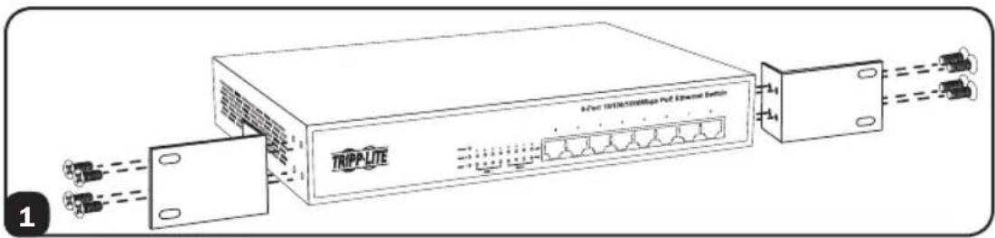 Tripp Lite NG8POE - Installation à montage en bâti 1U - 1