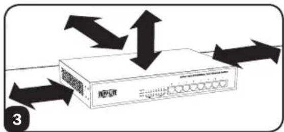 Tripp Lite NG8POE - Installation sur un dessus de bureau - 3